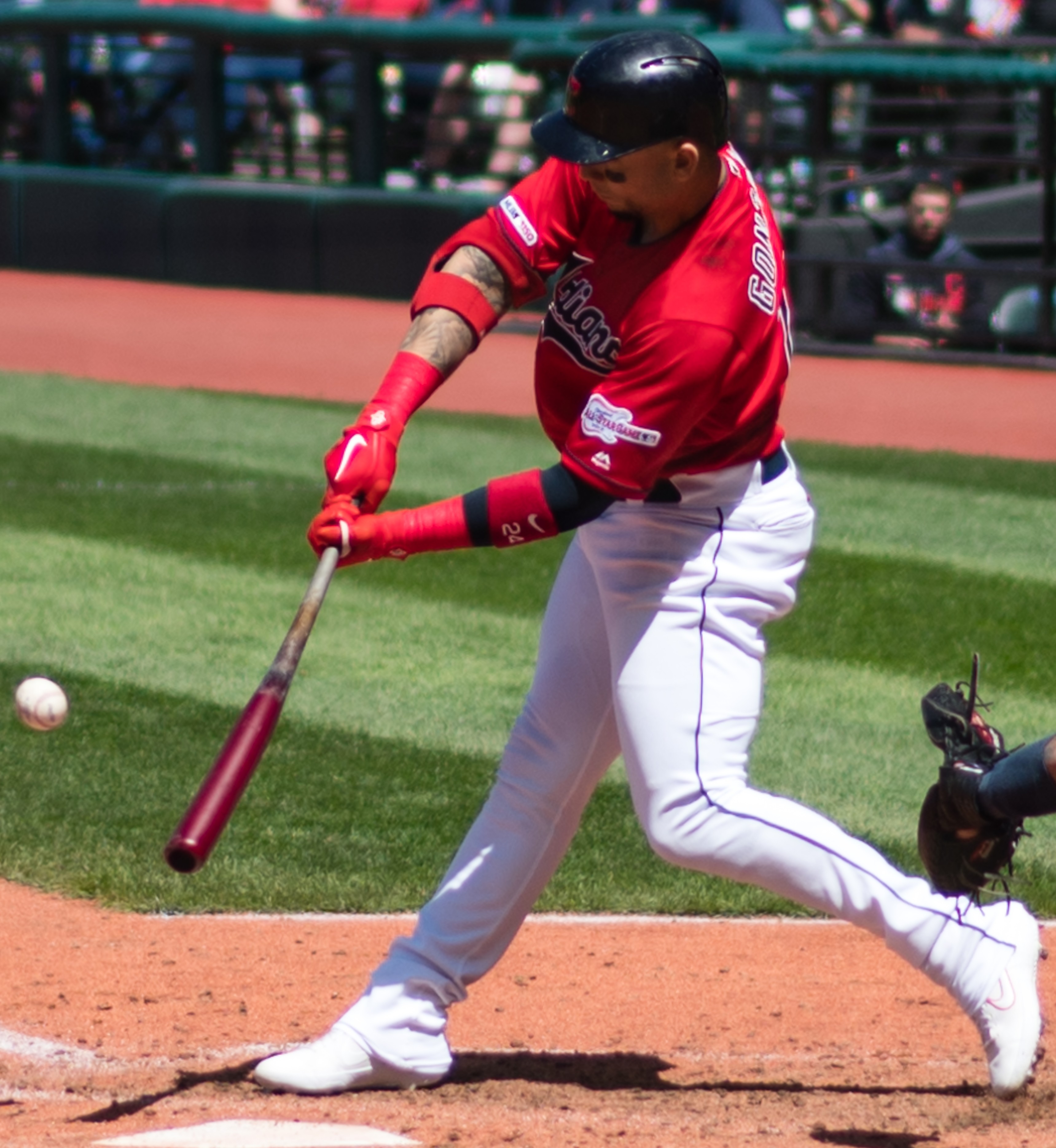File:Carlos Gonzalez with the Indians in 2019.jpg - Wikimedia Commons