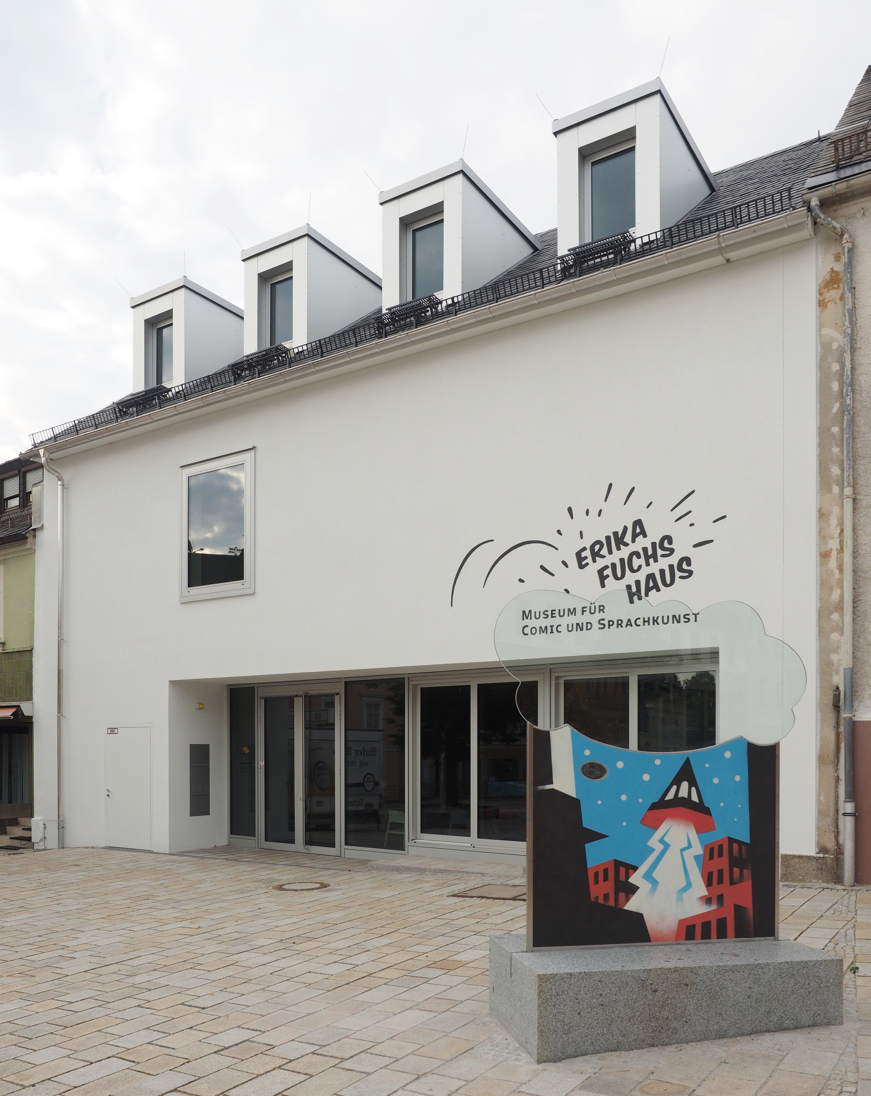 Erika Fuchs House museum of comics and language art, Schwarzenbach/Saale, Germany. Erika Fuchs was t...