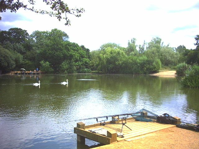 File:Fishing lake, Tooting Bec Common - geograph.org.uk - 26182.jpg