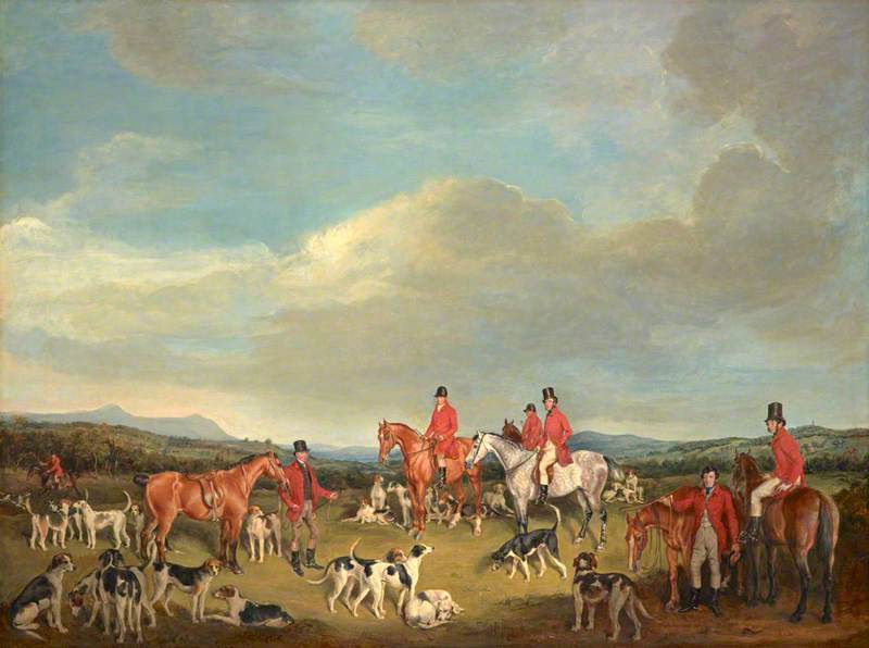 Francis Grant (1803-1878) - A Meet of the Fife Hounds - PG 3657 - National Galleries of Scotland.jpg