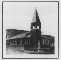 Church built for miners in Sunrise by CF&I at cost of $3,400. Miner church built in Sunrise, Wyoming by CF&I.jpg