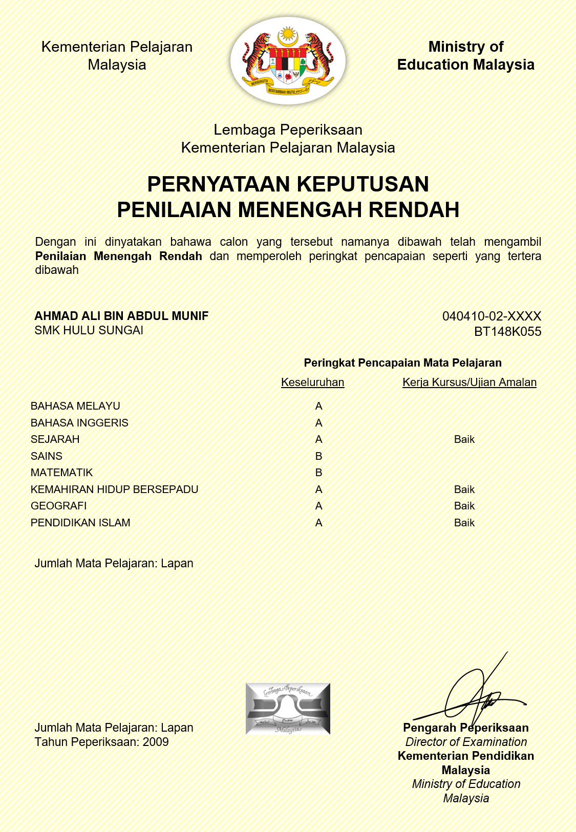 Penilaian Menengah Rendah Wikipedia