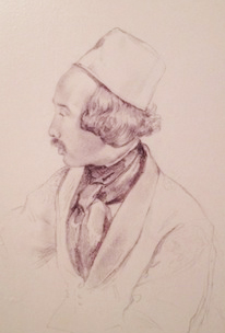 File:Self portrait of Raden Saleh in pencil.jpg