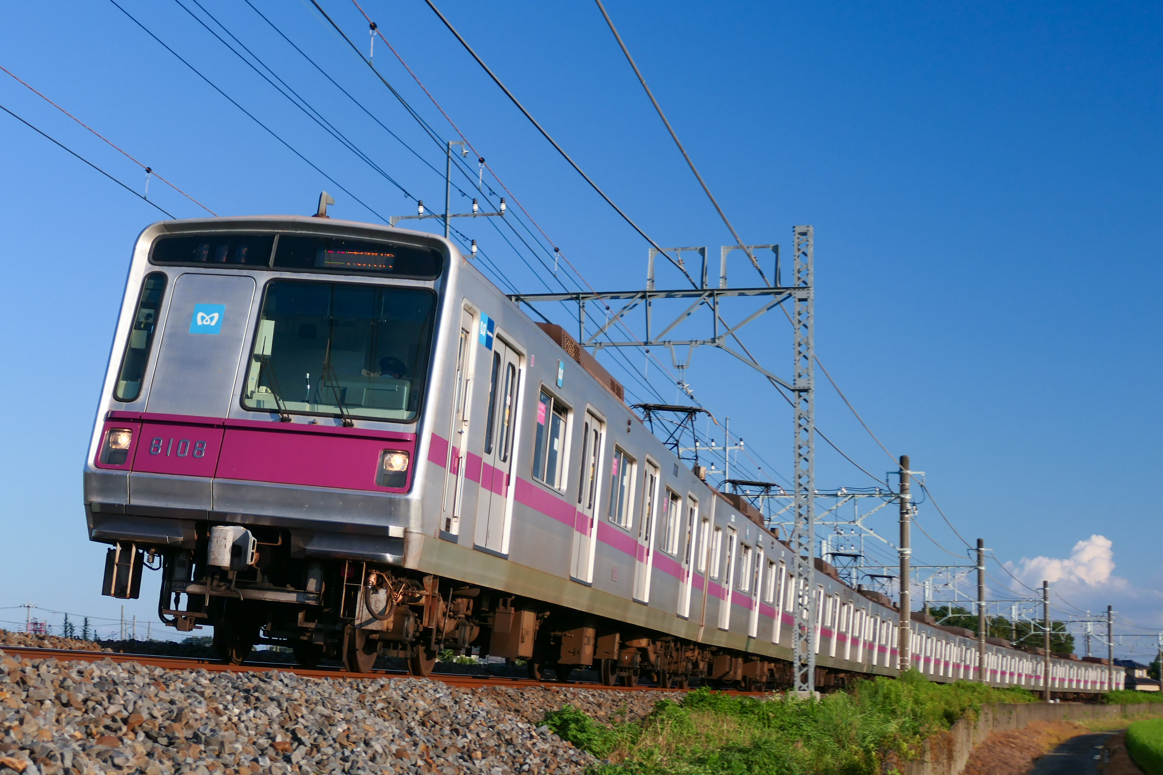 丸ノ内線営団地下鉄 Sマーク 半蔵門線 8000系 プレート 東京メトロ - 鉄道