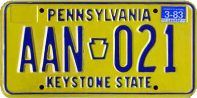 File:1983 Pennsylvania license plate - AAN-021.jpg