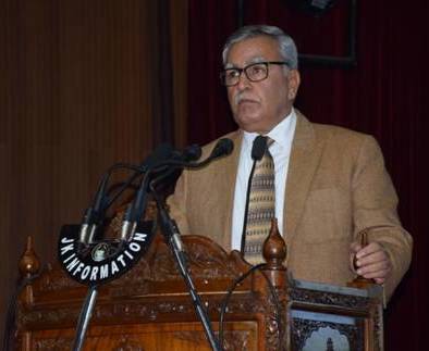 Advisor to the Lt. Governor J&K, Shri Farooq Khan addressing during the Valedictory Session on 1 December 2019