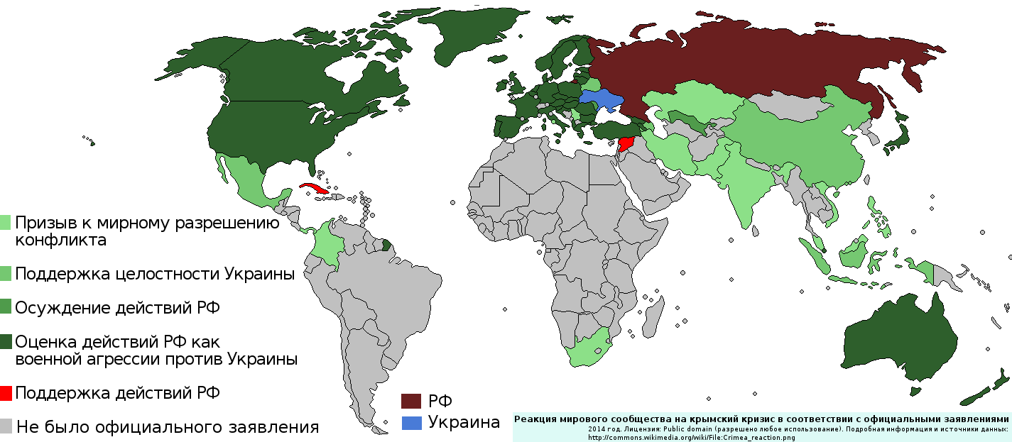 Какие страны поддержали