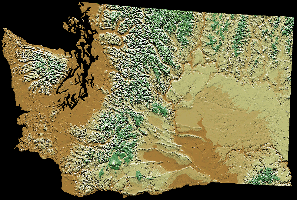 annual rainfall map washington state