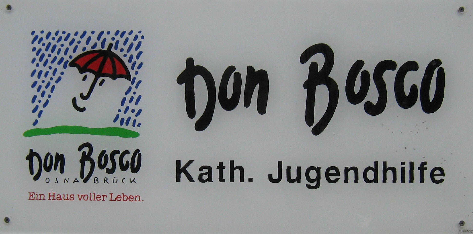 Don Bosco Kath. Jugendhilfe Schild