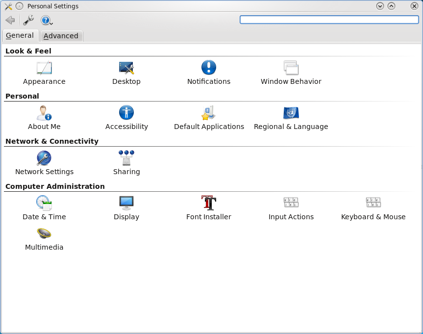 Manage settings