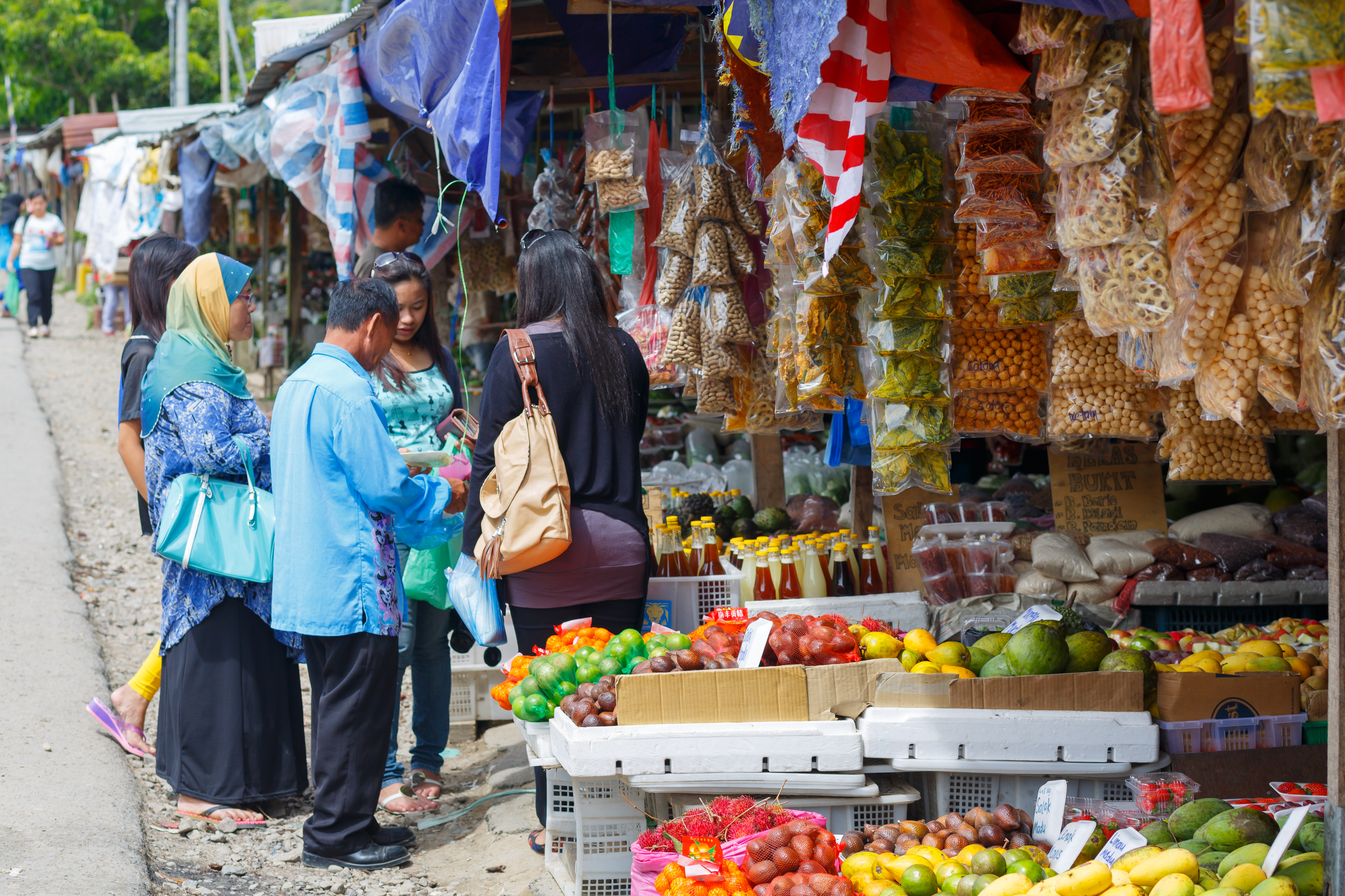 Fresh Veggies and Spices - Malaysia Food MArket 