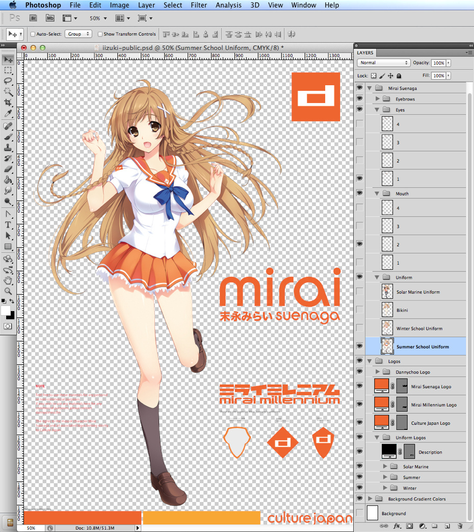 File Mirai Suenaga With Summer School Uniform By Tasuku Iizuki Jpg Wikimedia Commons