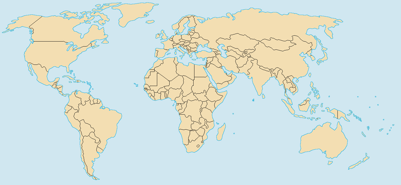 color blank world map with countries File Color World Map Png Wikimedia Commons color blank world map with countries