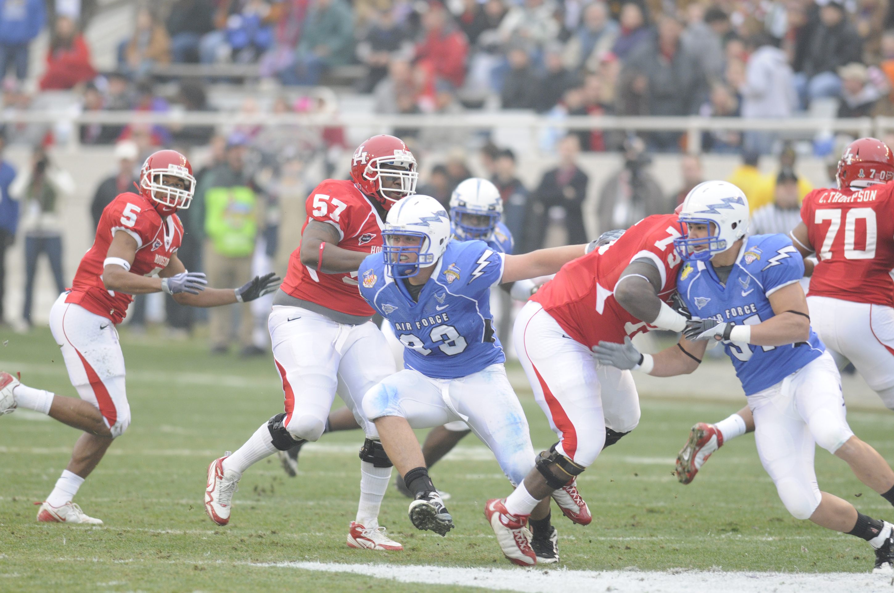 Defensive. Armed Forces Bowl.