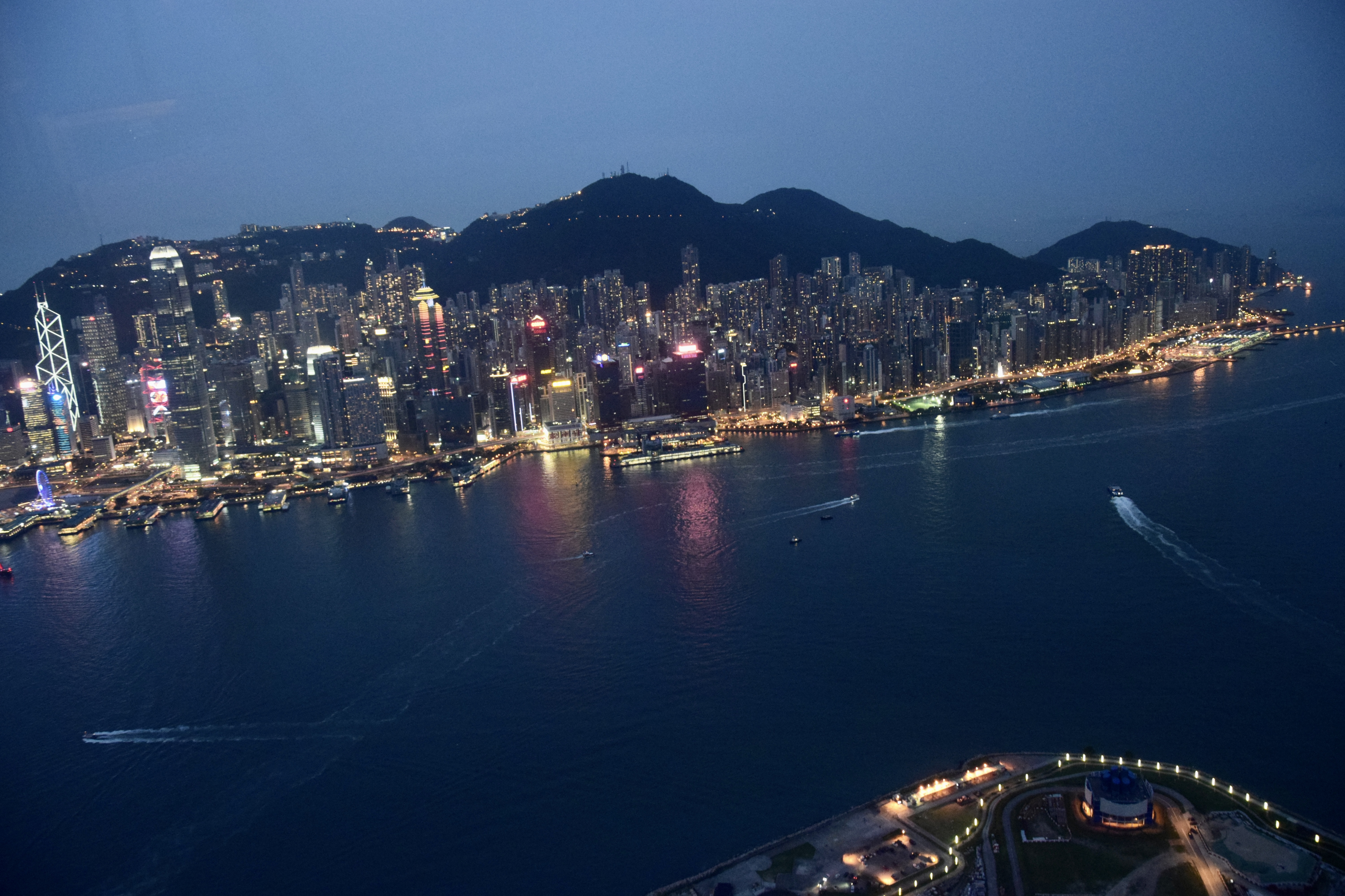 Hongkong Victoria Harbour- View from Sky100 (Ank Kumar) 08