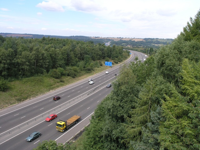 File:M23, with M25 junction in the distance - geograph.org.uk - 36329.jpg