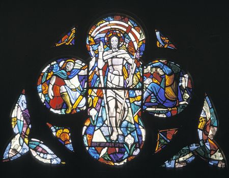 resurrection stained glass