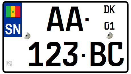 File:Plaque d'immatriculation du Sénégal - Camion.png - Wikipedia