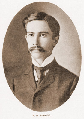 Algie Martin Simons as he appeared in 1902.