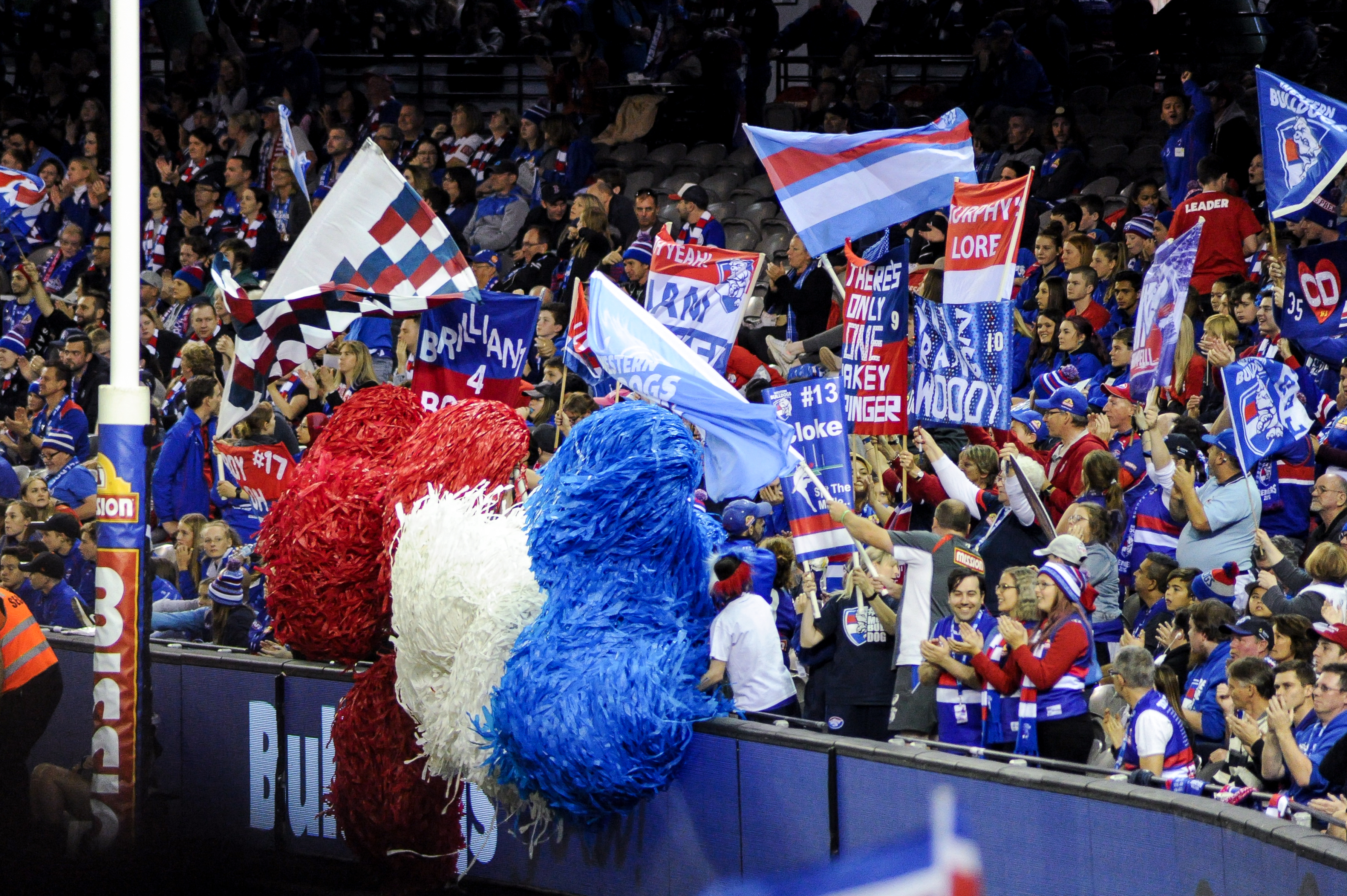 File:Western Bulldogs cheer squad.1.jpg - Wikimedia Commons