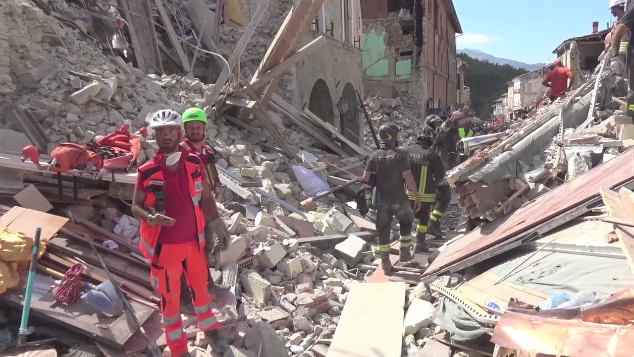 Amatrice, Italy, 24 August 2016 earthquake damage