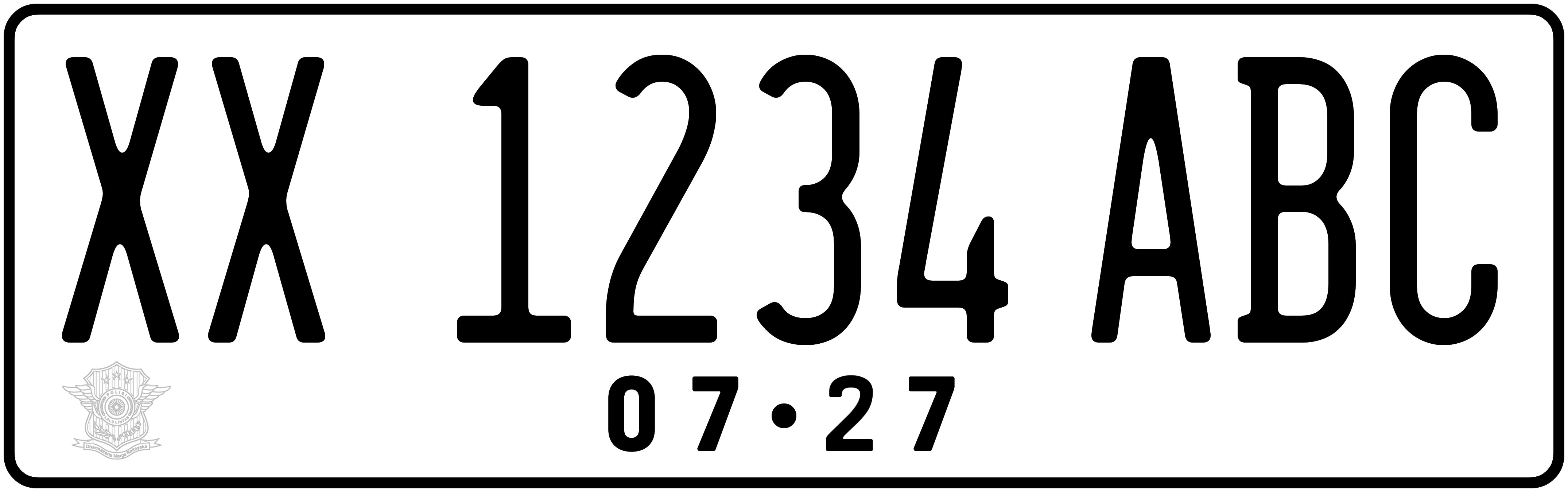 File:New Indonesian License Plate for Cars.jpg - Wikimedia Commons