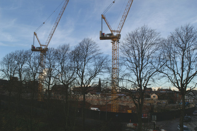 File:Construction at site of the former Bus and Coach Station, Chester - geograph.org.uk - 1062532.jpg