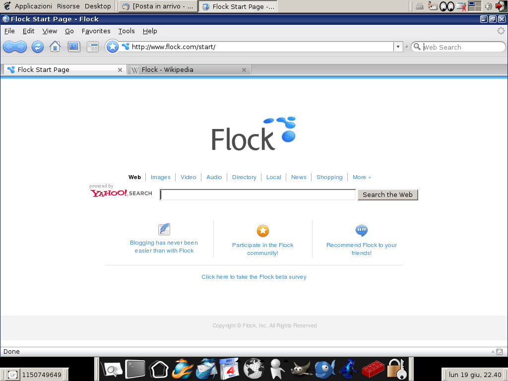 Web browser-ok Flock_browser_screenshot