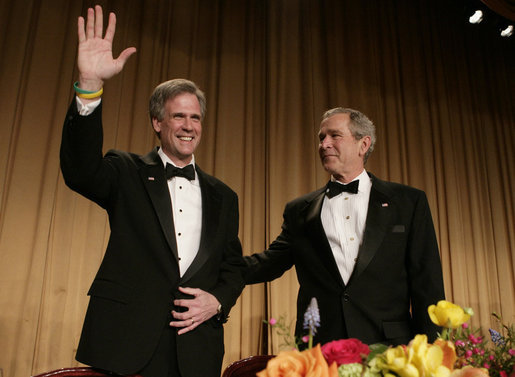 File:George W. Bush joins Tony Snow at the White House Correspondents Dinner.jpg