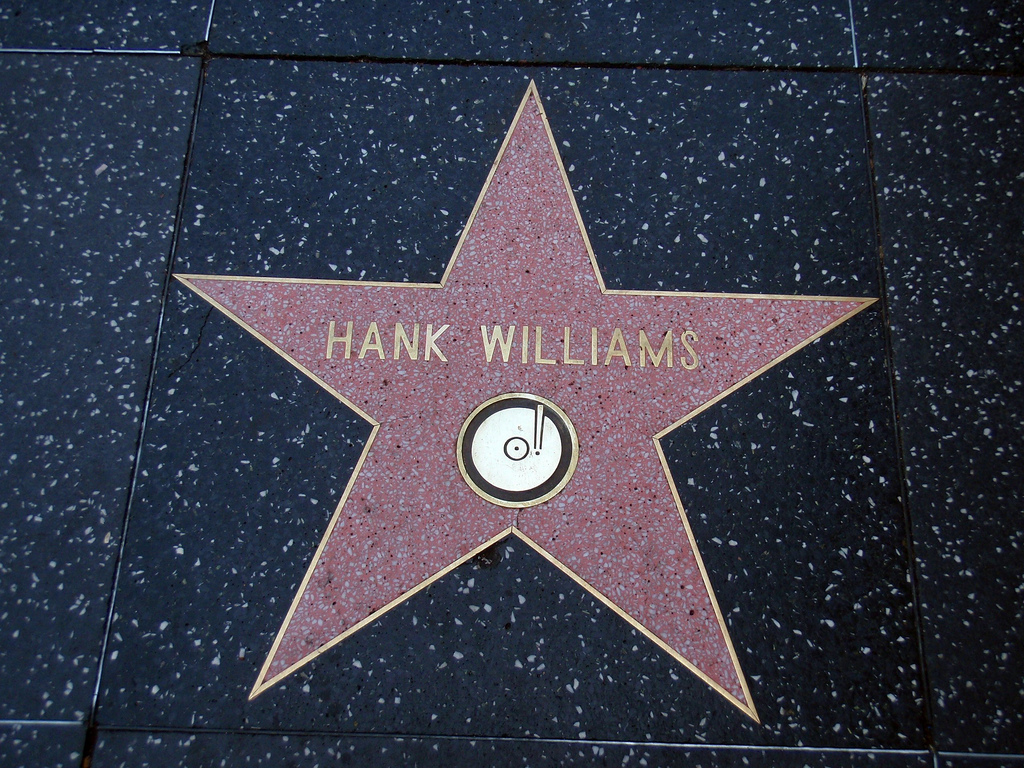 Hank Williams Stern auf dem [[Hollywood Walk of Fame