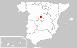 Localización en España / Localitation in Spain.