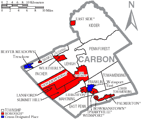 Map Of Carbon County Pa File:map Of Carbon County Pennsylvania With Municipal And Township  Labels.png - Wikimedia Commons