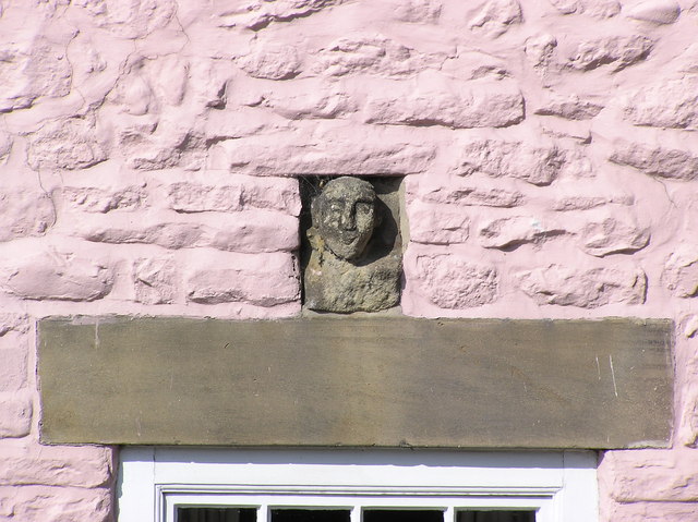 File:Piercebridge Carved Head on House.jpg