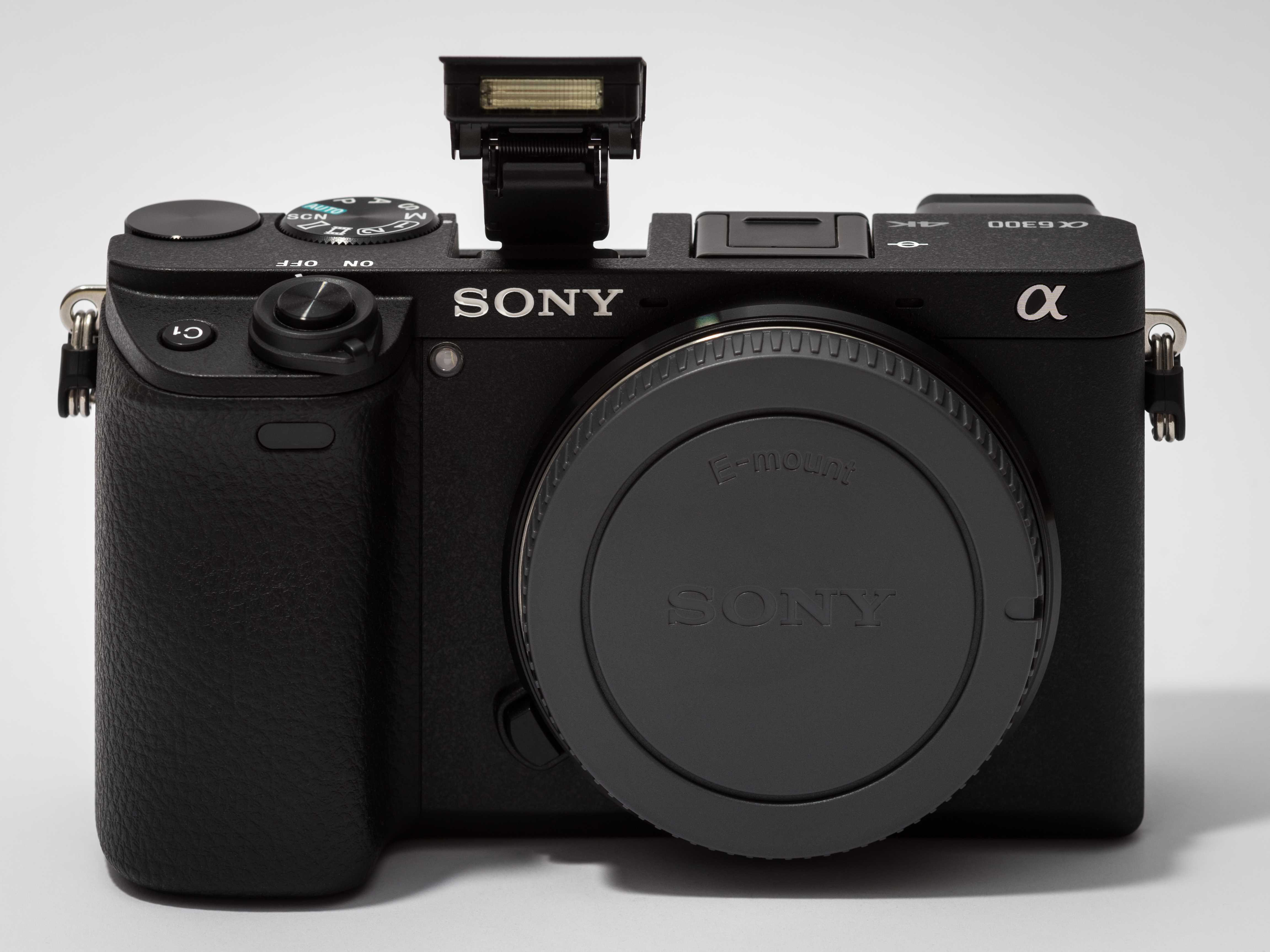 File:Sony Alpha ILCE-6300 APS-C-frame camera with body cap flash