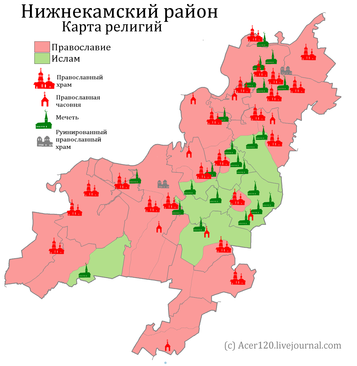 Карта города нижнекамск