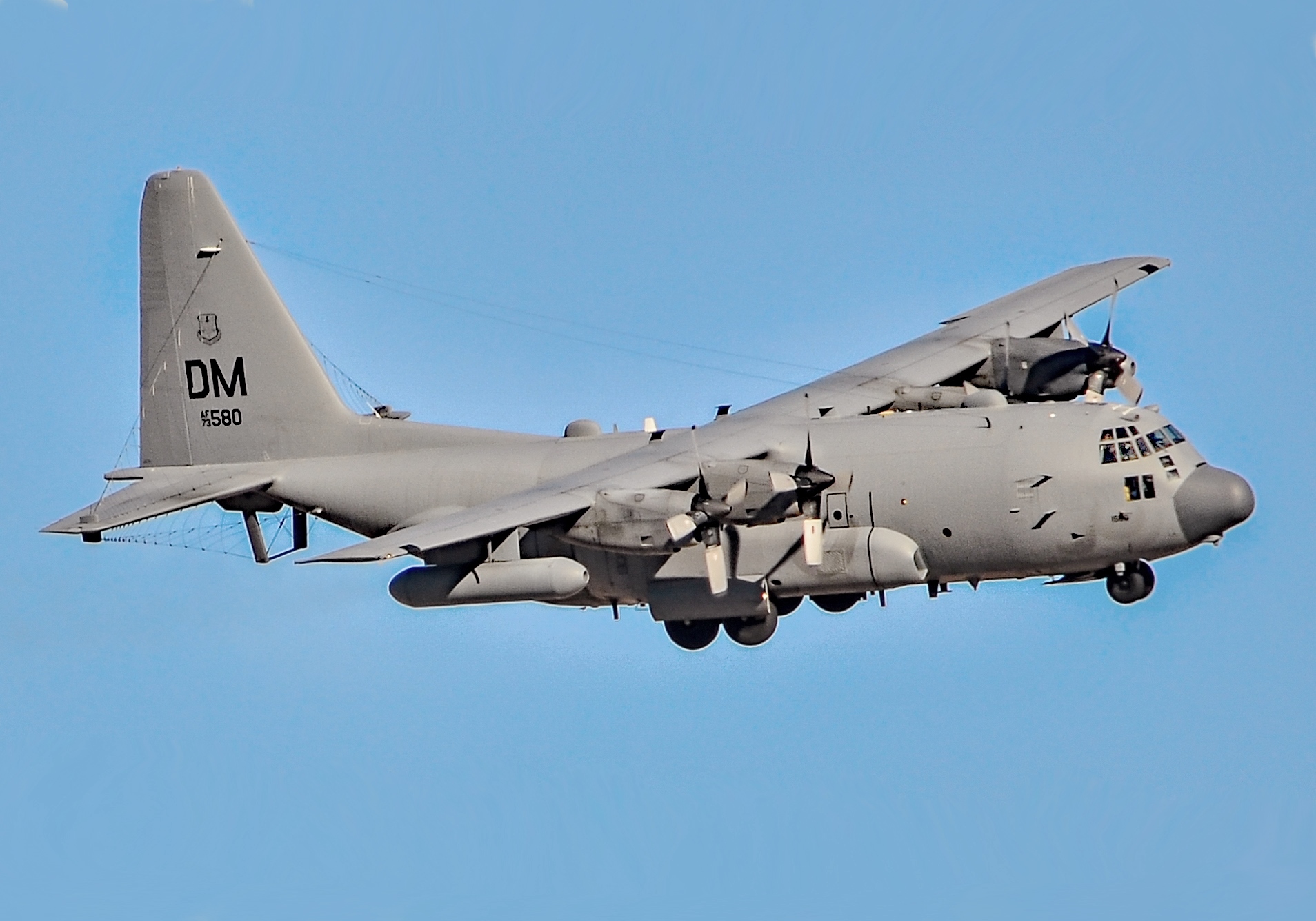 Lockheed C-130 Hercules / C-130J Super Hercules 73-1580_Lockheed_EC-130H_Compass_Call_%28framed%29