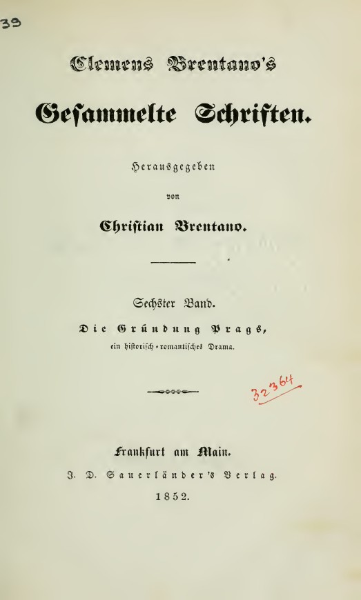 ''Die Gründung Prags'' (1852)