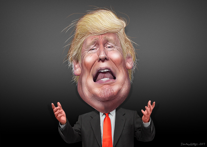 File:Donald Trump - Caricature (34230950904).jpg