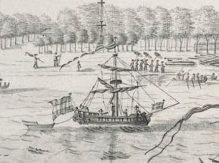 A chialoup in Cirebon, 1775.