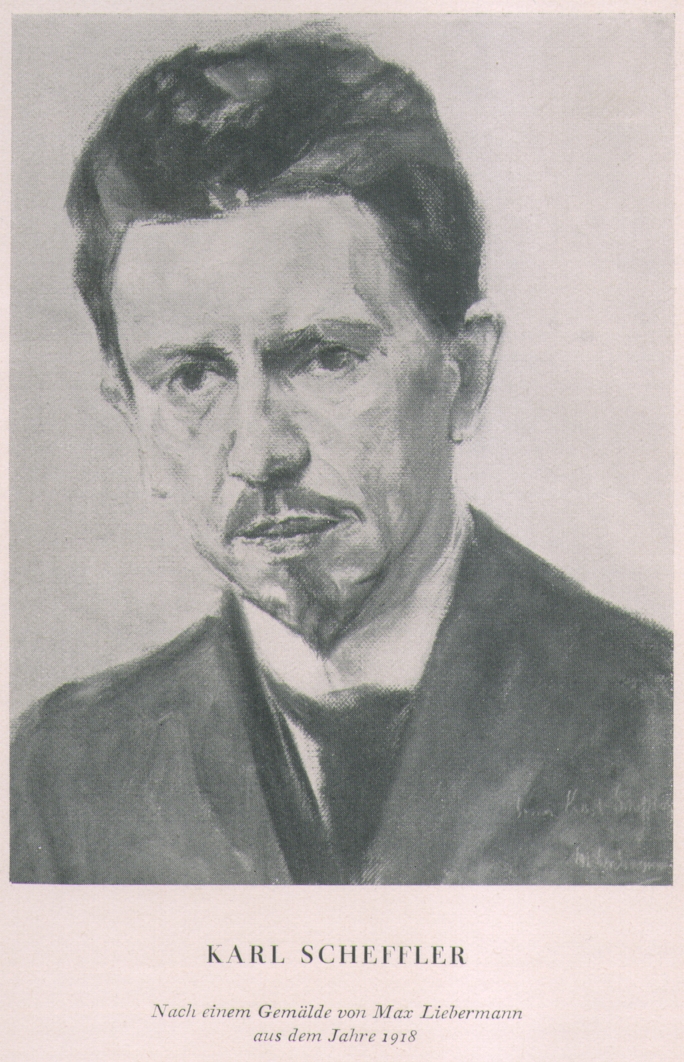 Karl Scheffler, by [[Max Liebermann