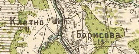 План деревни Клетно. 1913 год