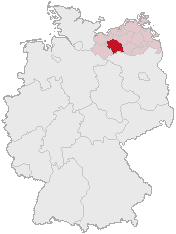 File:Lage des Landkreises Parchim in Deutschland.png