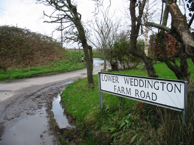 File:Lower Weddington Farm Road - geograph.org.uk - 308039.jpg