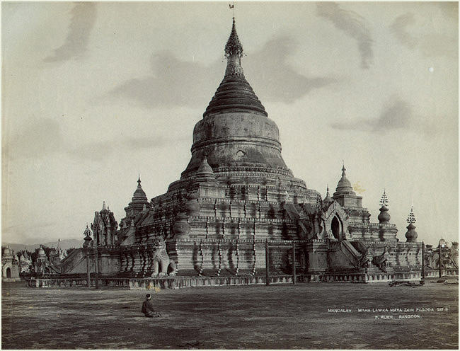 File:Maha Lawka Maya Zain Pagoda (Mandalay, Burma 1870-80), photograph by Philip Adolphe Klier.jpg