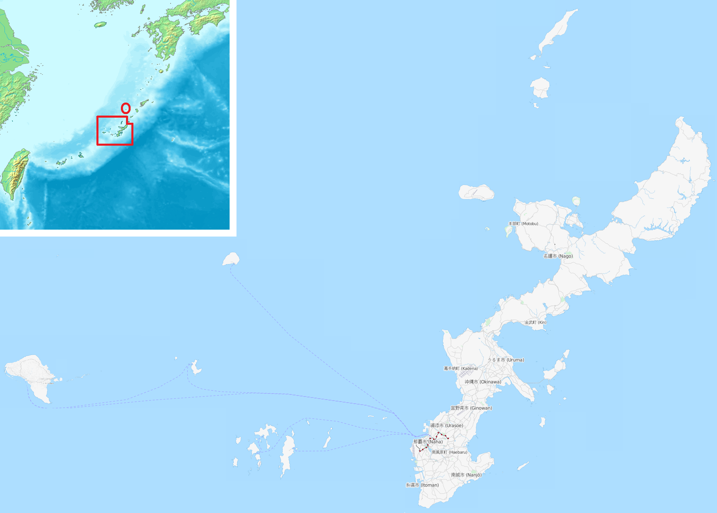 File Map Of Okinawa Islands Png Wikimedia Commons