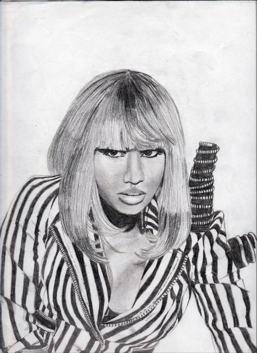 nicki minaj drawing step by step