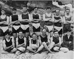 1908 photograph of Redhead Surf Lifesaving Club. RedheadSurfLifsavingClub1908.jpg