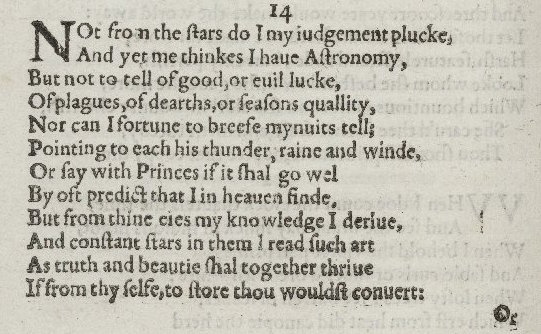 Shakespeare s Sonnets Of 14 Lines