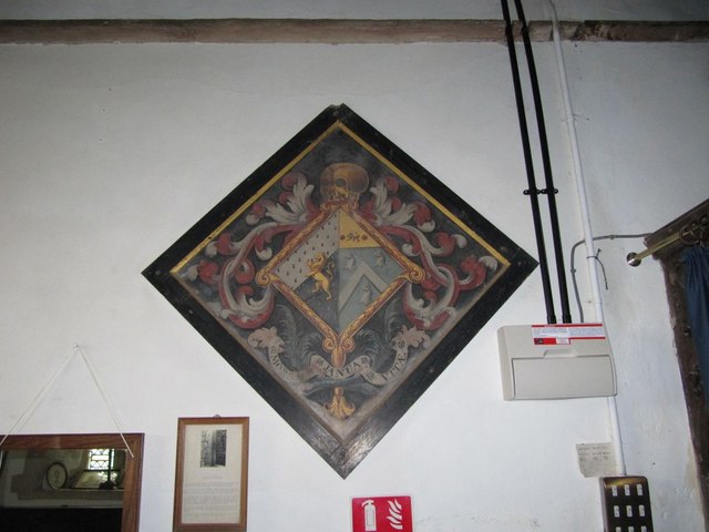 File:St Mary's Church, Long Wittenham, Oxfordshire - vestry hatchment.jpg