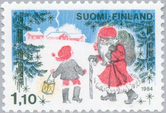 File:Stamp of Finland - 1984 - Colnect 47055 - Santa Claus and Christmas Dwarf.jpeg